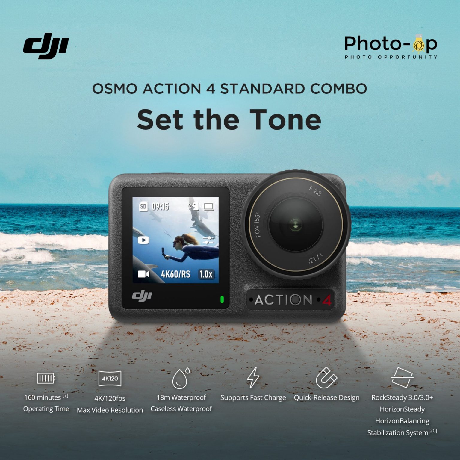 Osmo Action 4 Standard Combo PhotoOp
